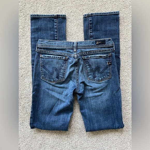 EUC Citizens of Humanity Ava #142 Straight Leg Stretch Low Waist Size 28 - Picture 2 of 9